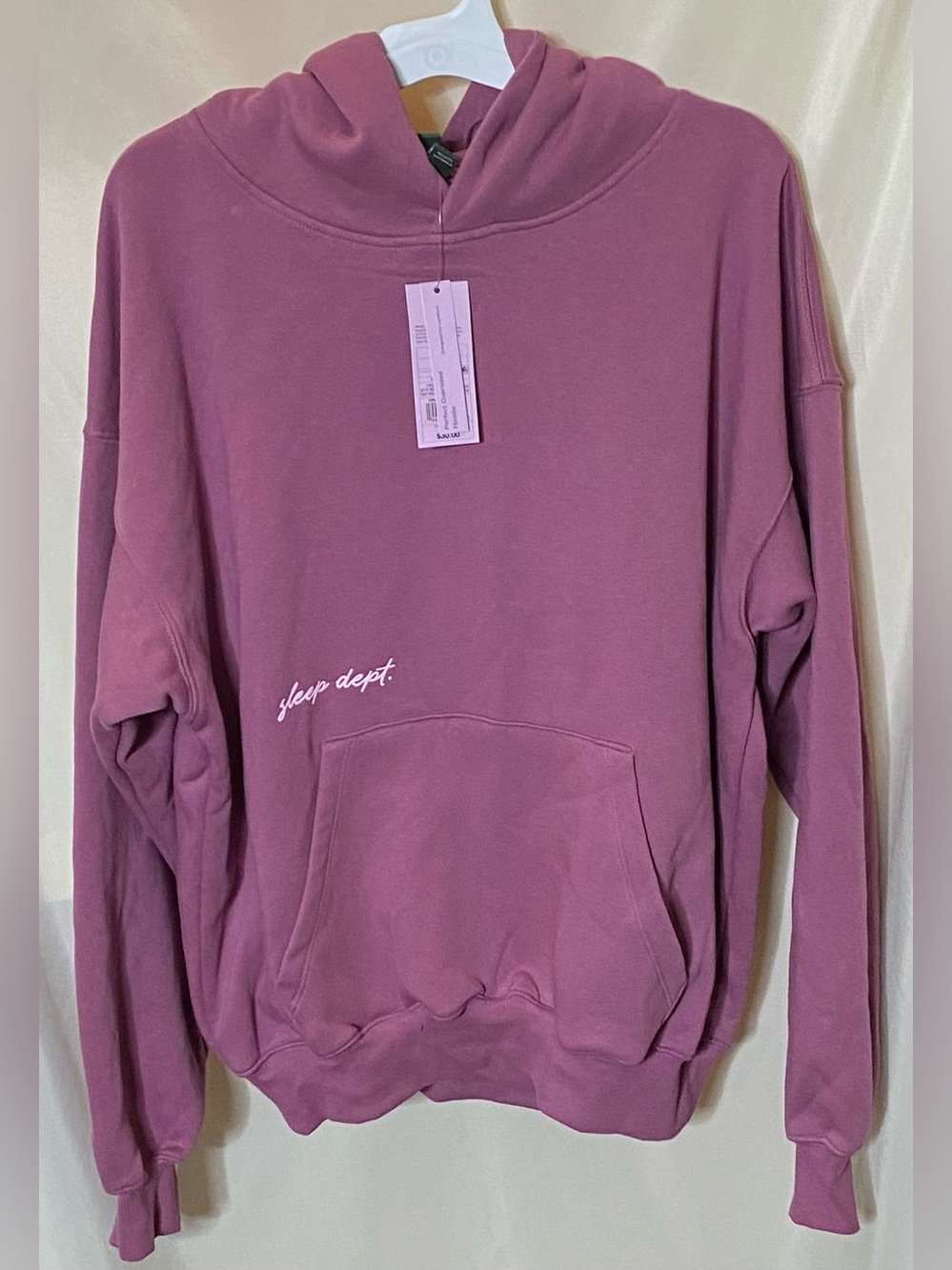 NWT Wild Fable Mauve Pink Sleep Dept Cozy Oversized Hoodie Sweatshirt M - Picture 3 of 10